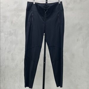 Cambio Black Pinstripe Pants
